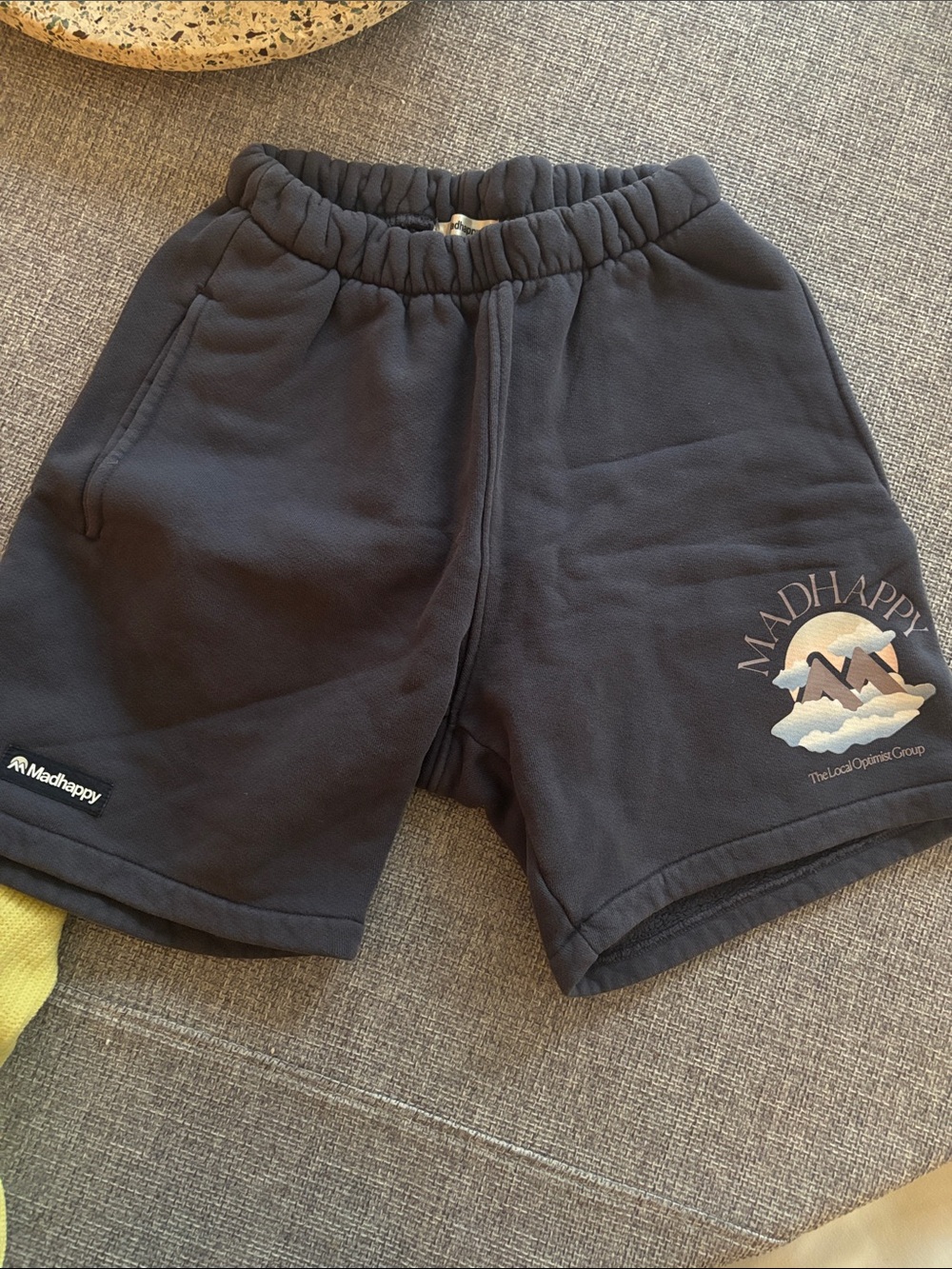 Madhappy Black Logo Graphic Kids Shorts